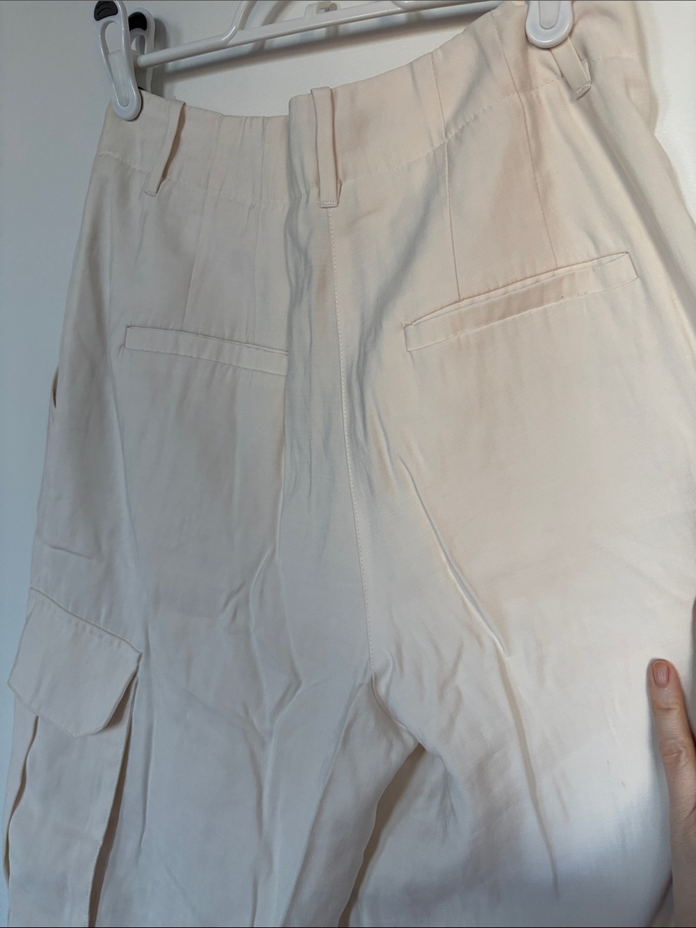 Dynamite Off-White High-Waist Trousers - Picture 5 of 8